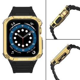 Protect Strap Band for Apple Watch 38/40/41mm Armored Case Strap - Black, Gold | Techbox
