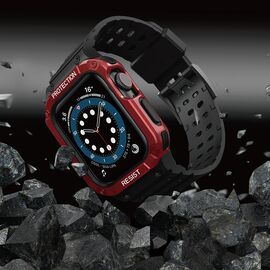 Protect Strap Band for Apple Watch 38/40/41mm Armored Case Strap - Black, Red | Techbox
