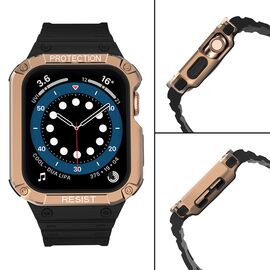 Protect Strap Band Band with Case for Watch 7/6/5/4/3/2 / SE (41/40 / 38mm) Case Armored Watch Cover Black - Accessories - Smartwatches & Accessories - Techbox