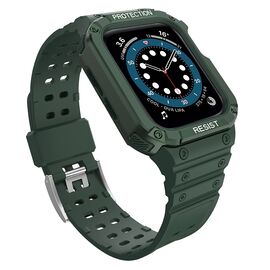 Protect Strap Band Band with Case for Watch 7/6/5/4/3/2 / SE (41/40 / 38mm) Case Armored Watch Cover Green - Accessories - Smartwatches & Accessories - Techbox