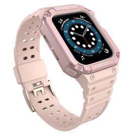 Protect Strap Band Band with Case for Watch 7/6 / 5/4/3/2 / SE (41/40 / 38mm) Case Armored Watch Cover Pink - Accessories - Smartwatches & Accessories - Techbox