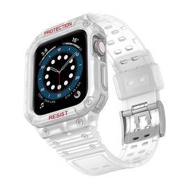 Protect Strap Band for Apple Watch 38/40/41mm Armored Case Strap - Transparent | Techbox