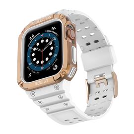 Protect Strap Band for Apple Watch 38/40/41mm Armored Case Strap - White, Rose Gold | Techbox