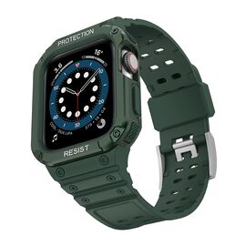 Protect Strap Band for Apple Watch 42/44/45mm Armored Case Strap - Green | Techbox