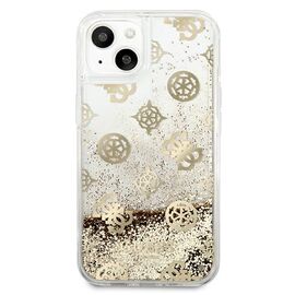 Guess GUHCP13SLGPEGO iPhone 13 mini 5.4" gold/gold hardcase Peony Liquid Glitter | Techbox