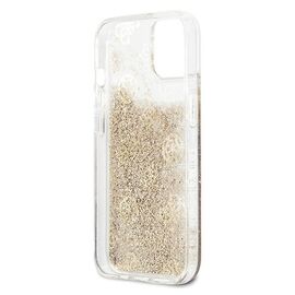 Guess GUHCP13SLGPEGO iPhone 13 mini 5.4" gold/gold hardcase Peony Liquid Glitter | Techbox