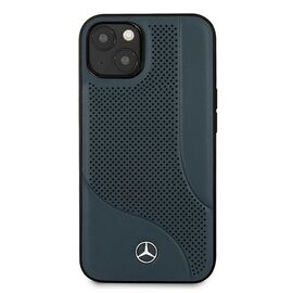 Mercedes MEHCP13SCDONA iPhone 13 mini 5,4" granatowy/navy hardcase Leather Perforated Area | Techbox