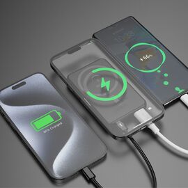 Dudao K14S USB-C / MagSafe wireless powerbank 20W 5000mAh - black | Techbox