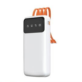 Dudao K6Pro Universal 10000mAh Power Bank with USB Cable, USB Type C, Lightning white (K6Pro-white) | Techbox