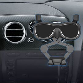 Gravity smartphone car holder for air vent with air freshener silver (YC06) - Smartphone Holders - Smartphones - Techbox