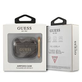 Guess GUA3UNMK AirPods 3 cover black / black Marble Collection - Smartphone Accessories - Cables & Accessories - Techbox