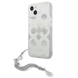 Guess GUHCP13SKPESI iPhone 13 mini 5.4" silver/silver hardcase Peony Chain Collection | Techbox