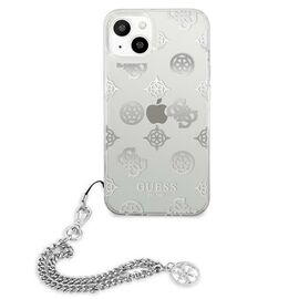 Guess GUHCP13SKPESI iPhone 13 mini 5.4" silver/silver hardcase Peony Chain Collection | Techbox