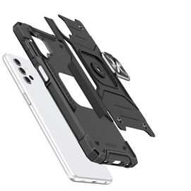 Wozinsky Ring Armor Tough Hybrid Case Cover + Magnetic Mount for Samsung Galaxy A13 5G black | Techbox