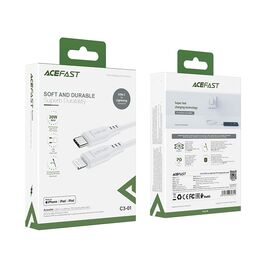 Acefast C3-01 Lightning - USB-C PD cable 30W 3A 480Mb/s 1.2m - white | Techbox
