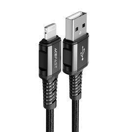 Acefast cable MFI USB - Lightning 1.2m, 2.4A black (C1-02 black) - Cables & Adapters - Cables & Accessories - Techbox