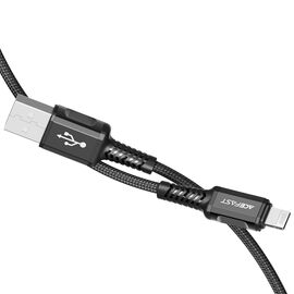Acefast cable MFI USB - Lightning 1.2m, 2.4A black (C1-02 black) - Cables & Adapters - Cables & Accessories - Techbox