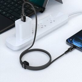 Acefast cable MFI USB - Lightning 1.2m, 2.4A black (C1-02 black) - Cables & Adapters - Cables & Accessories - Techbox