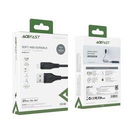 Acefast cable MFI USB - Lightning 1.2m, 2.4A black (C3-02 black) - Cables & Adapters - Cables & Accessories - Techbox