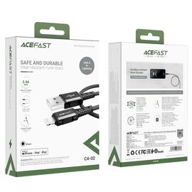 Acefast cable MFI USB - Lightning 1,8m, 2,4A black (C4-02 A Black) - Cables & Adapters - Cables & Accessories - Techbox