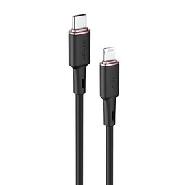 Acefast cable MFI USB Type C - Lightning 1.2m, 30W, 3A black (C2-01 black) | Techbox