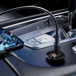 Acefast car charger 38W USB Type C / USB, PPS, Power Delivery, Quick Charge 3.0, AFC, FCP black (B1 black) - Car Chargers - Smartphone Chargers - Techbox