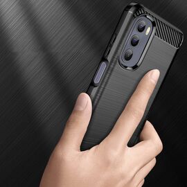 Carbon Case flexible cover for Motorola Moto G Stylus 2022 black - Uncategorized Cases (2) - Cases - Techbox