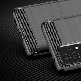 Carbon Case Flexible Cover Sleeve for Samsung Galaxy A53 5G black | Techbox