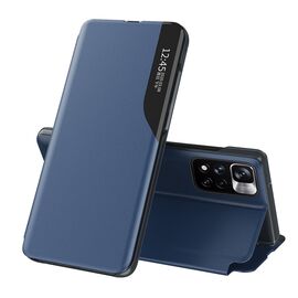 Eco Leather View Case Elegant Flip Cover with Stand Function Poco M4 Pro 5G Blue | Techbox