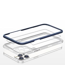 Clear 3in1 case for iPhone 12 Pro blue frame gel cover - Apple Cases - Cases - Techbox