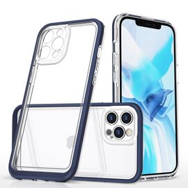 Clear 3in1 case for iPhone 12 Pro Max blue frame gel cover - Apple Cases - Cases - Techbox