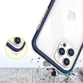 Clear 3in1 case for iPhone 12 Pro Max blue frame gel cover - Apple Cases - Cases - Techbox