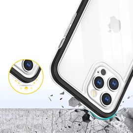 Clear 3in1 case for iPhone 12 Pro Max case gel cover with frame black - Apple Cases - Cases - Techbox
