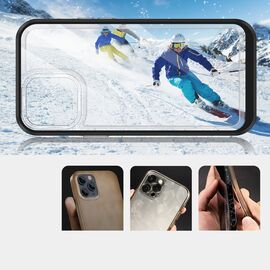 Clear 3in1 case for iPhone 13 Pro frame gel cover black - Apple Cases - Cases - Techbox