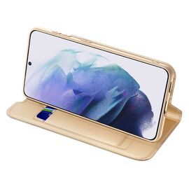 Dux Ducis Skin Pro Holster Cover Flip Cover for Samsung Galaxy S22 + (S22 Plus) gold | Techbox