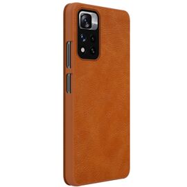 Nillkin Qin Case Case for Xiaomi Redmi Note 11 Pro+ (China) / Redmi Note 11 Pro (China) / Mi11i HyperCharge Camera Protector Holster Cover Flip Case Brown | Techbox