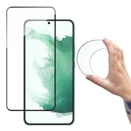 Wozinsky Full Cover Flexi Nano Glass Film Tempered Glass with a frame for Samsung Galaxy S22 transparent | Techbox