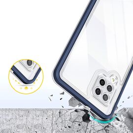 Clear 3in1 Case for Samsung Galaxy A42 5G Frame Gel Cover Blue | Techbox
