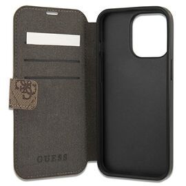 Guess GUBKP13X4GMGBR iPhone 13 Pro Max 6.7" brown/brown book 4G Big Metal Logo | Techbox