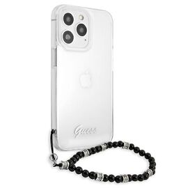Guess GUHCP13LKPSBK iPhone 13 Pro / 13 6.1" Transparent hard case Black Pearl | Techbox