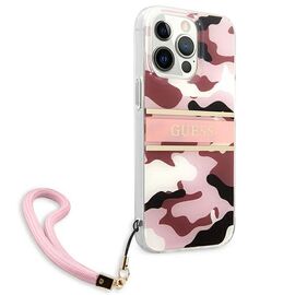 Guess GUHCP13XKCABPI iPhone 13 Pro Max 6.7 "pink / pink hardcase Camo Strap Collection - Apple Cases - Cases - Techbox