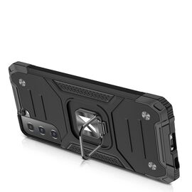 Wozinsky Ring Armor tough hybrid case cover + magnetic holder for Samsung Galaxy S22 blue | Techbox