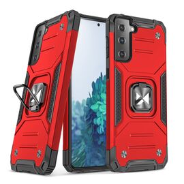 Wozinsky Ring Armor Tough Hybrid Case Cover + Magnetic Mount for Samsung Galaxy S22 + (S22 Plus) Red | Techbox