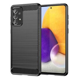 Carbon Case Flexible TPU cover for Samsung Galaxy A73 black | Techbox