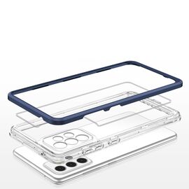 Clear 3in1 Case for Samsung Galaxy A13 5G Frame Gel Cover Blue | Techbox