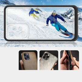 Clear 3in1 Case for Samsung Galaxy A73 Frame Cover Gel Black | Techbox