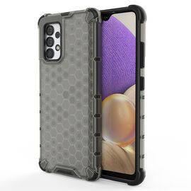 Honeycomb case armored cover with a gel frame for Samsung Galaxy A03s (166.5) black | Techbox