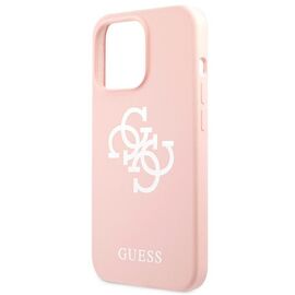 Guess GUHCP13LLS4GWPI iPhone 13 Pro / 13 6,1" r&oacute;żowy/pink hard case Silicone 4G Logo - Apple Cases - Cases - Techbox