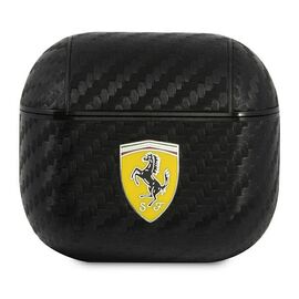 Ferrari FESA3CABK AirPods 3 cover black / black On Track PU Carbon - Smartphone Accessories - Cables & Accessories - Techbox