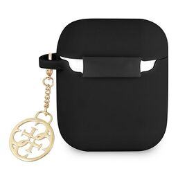 Guess GUA2LSC4EK AirPods cover black/black Silicone Charm 4G Collection - Smartphone Accessories - Cables & Accessories - Techbox